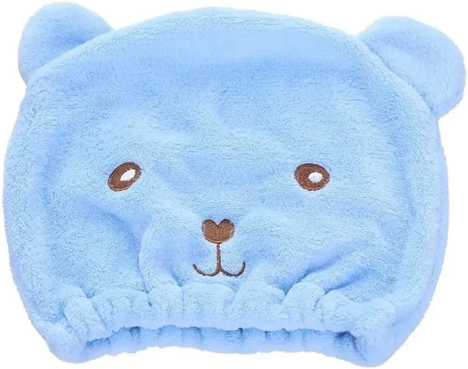 Шапочка для душа Coral Fleece, UYFRD, 1 шт., 23 x 22 см, Blue