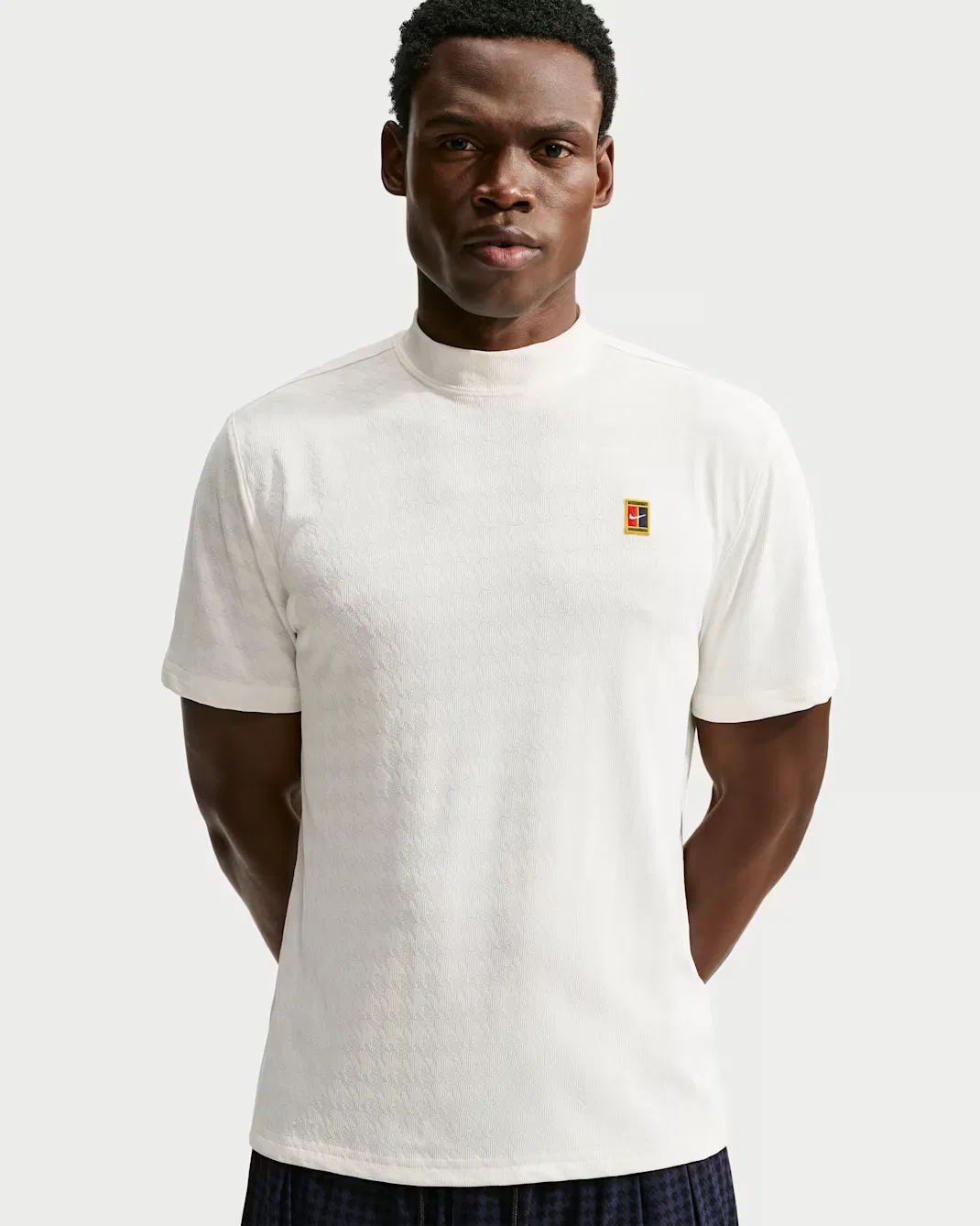 Мужская футболка Aero-FIT с высоким воротником Nike Club Rules, Sail/Sail