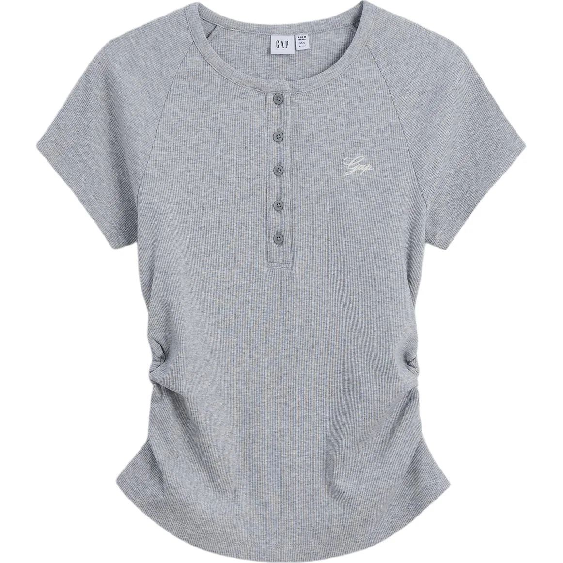 Женская футболка с воротником-стойкой GAP, Gray