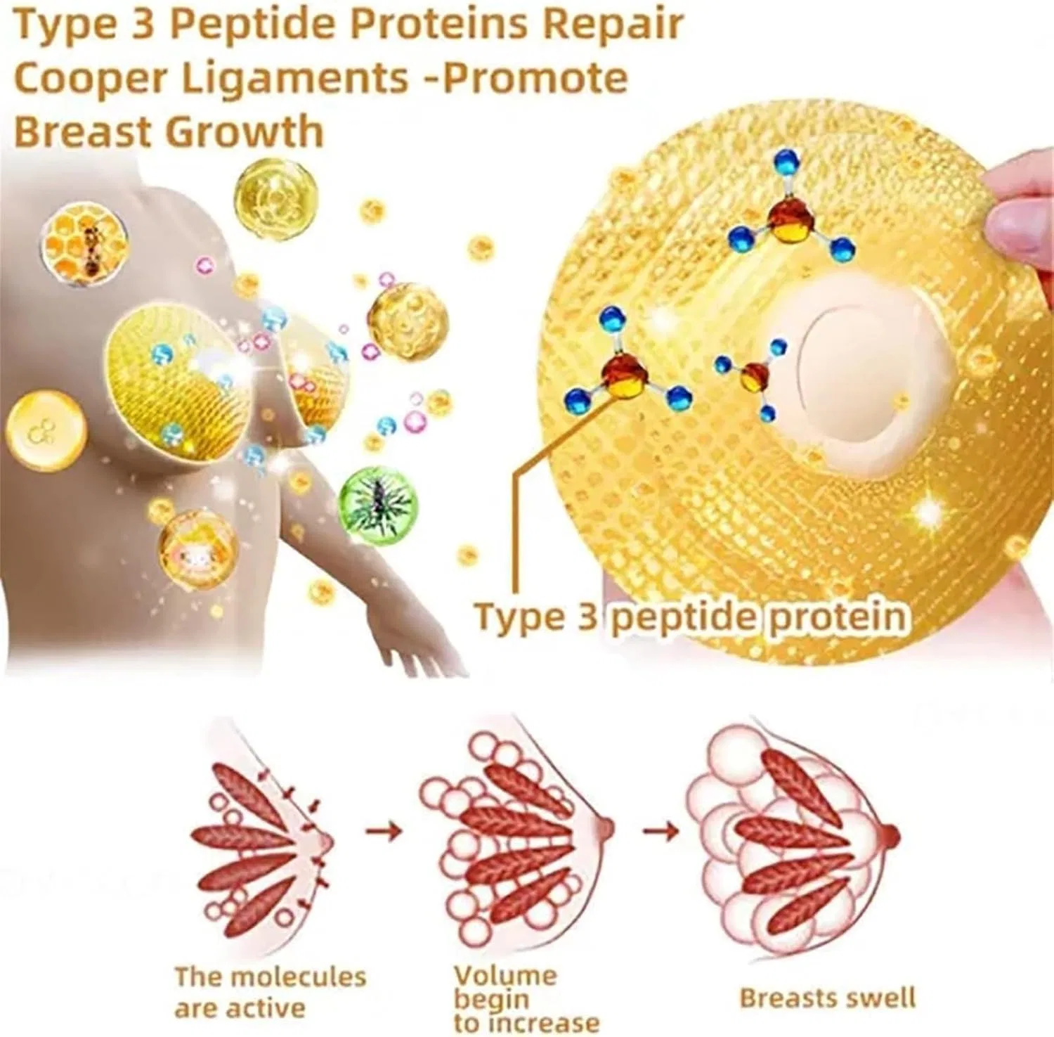 Пластыри для увеличения груди Moondor Royal Jelly, 3 коробки Eunmsi — фото 2