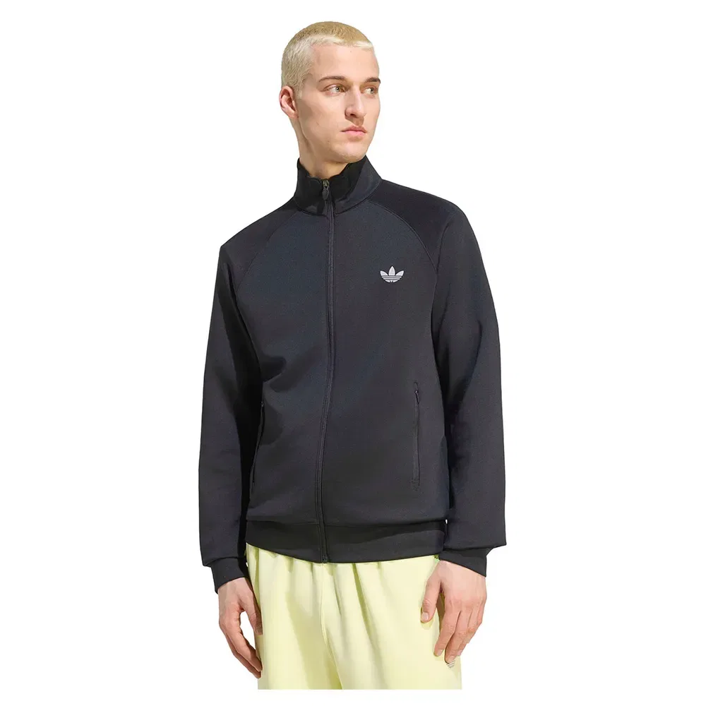 Толстовка на молнии Trefoil Essentials Spacer Track Adidas Originals, черный