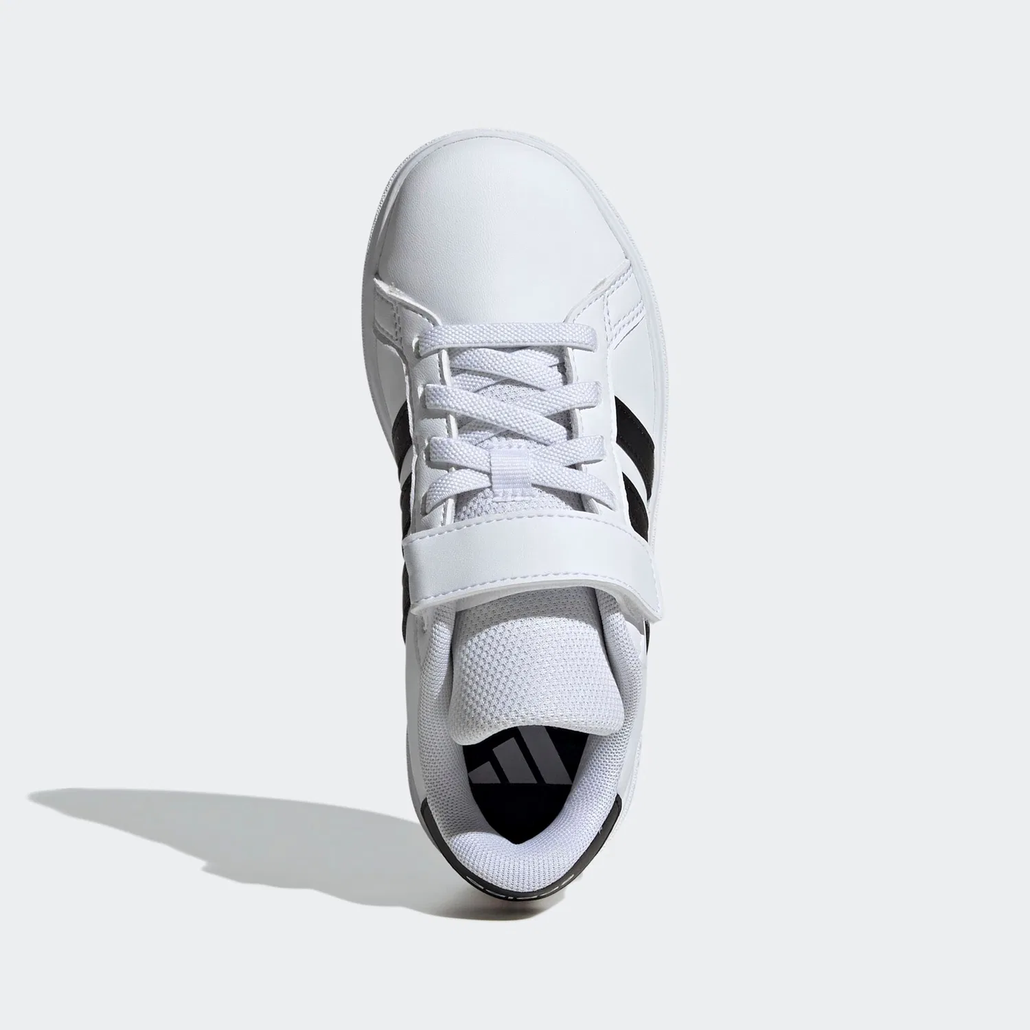 Детские спортивные кроссовки с липучками Adidas Sportswear, Cloud White/Core Black/White — фото 4