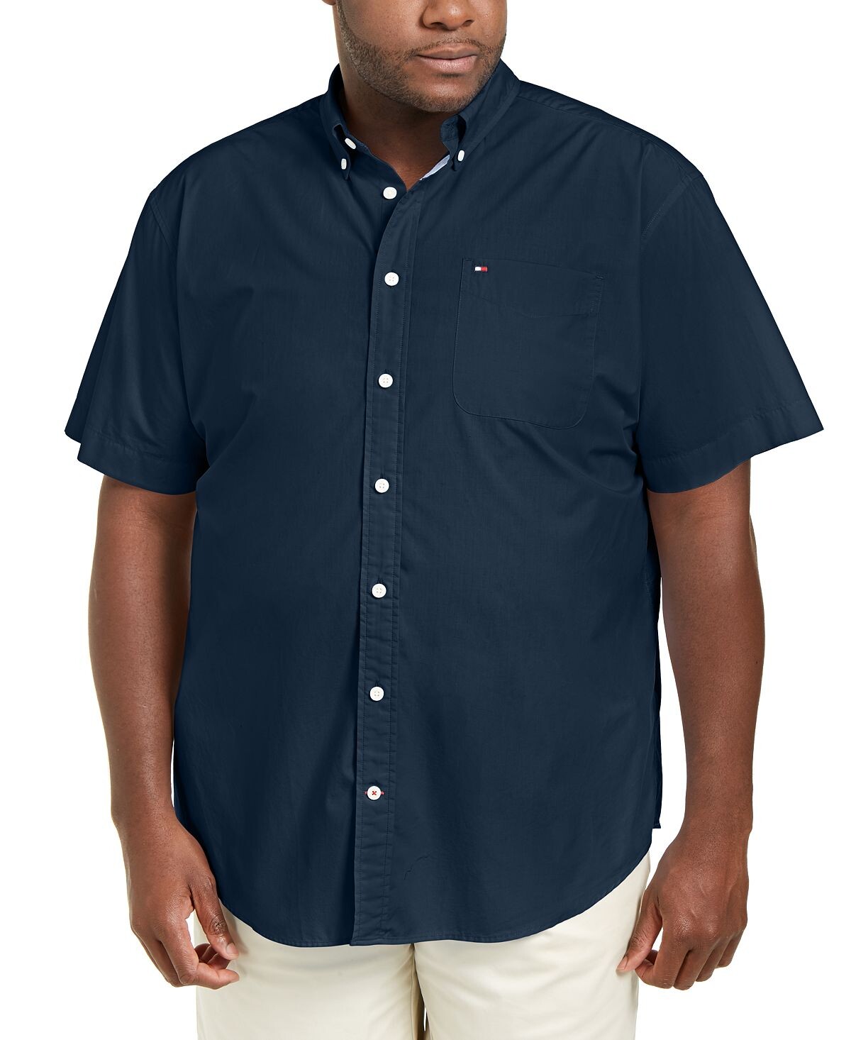 Мужская рубашка big & tall maxwell с короткими рукавами и пуговицами Tommy Hilfiger, мульти — фото 3