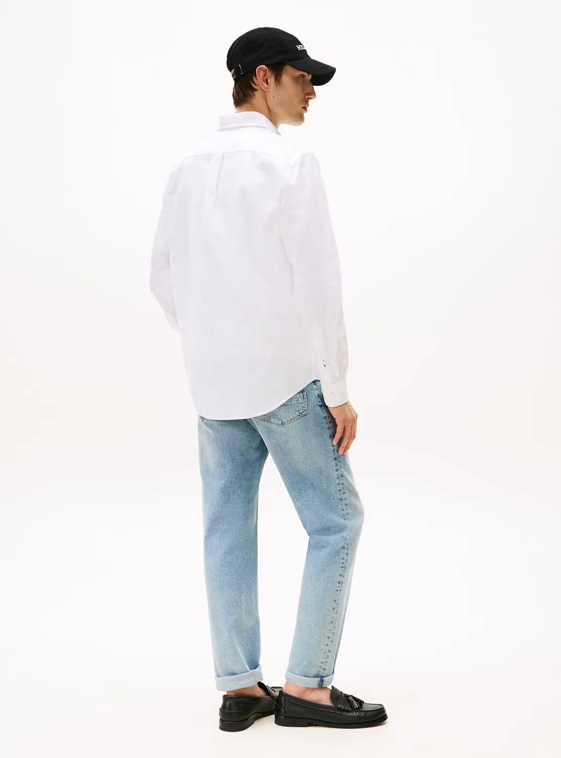 Рубашка классическая с вышивкой флага Oxford Tommy Hilfiger, белый — фото 2