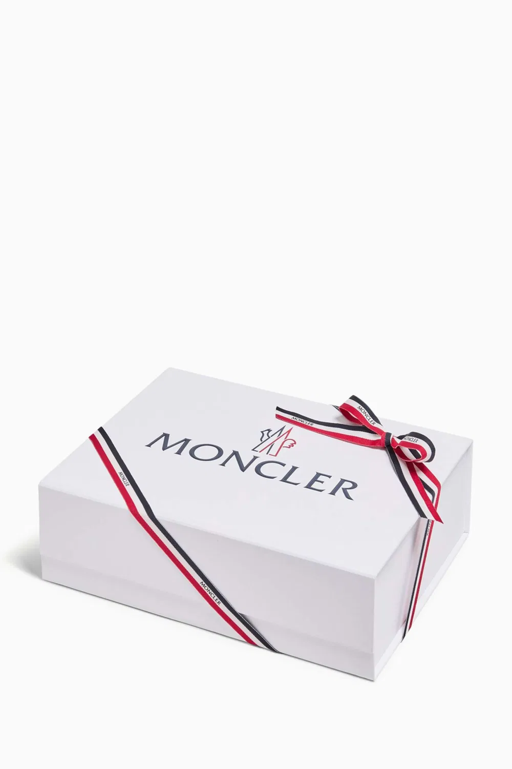 Комплект детский из хлопка с нагрудником и шапочкой Moncler Enfant, синий — фото 4