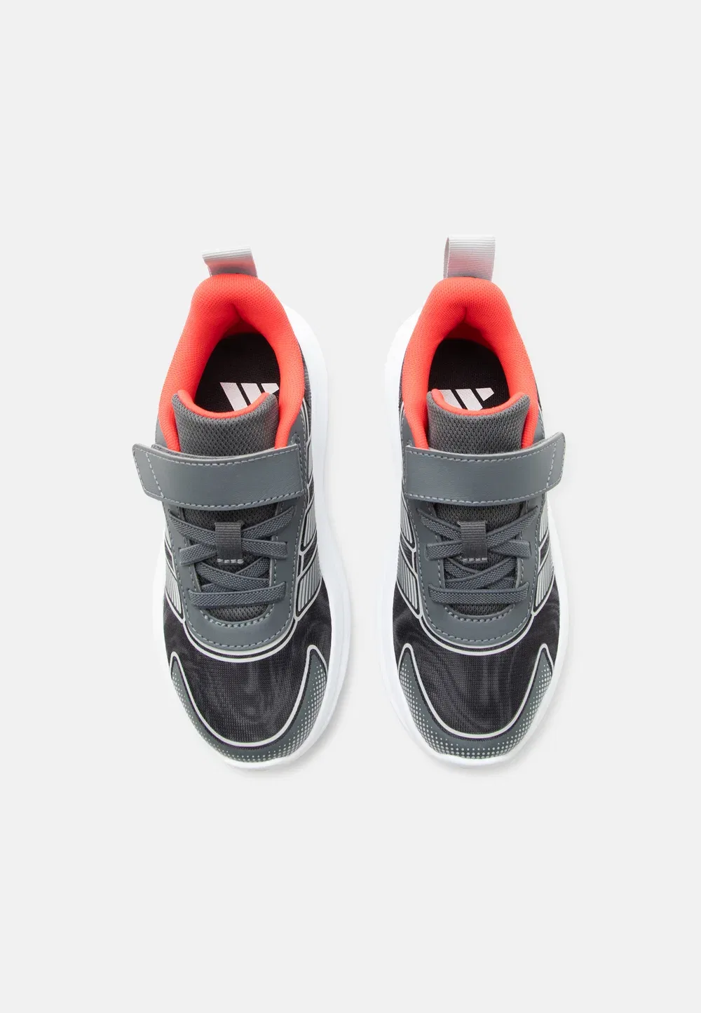 Tensaur run 4.0 унисекс - кроссовки для бега по улицам Adidas Performance, Grey Five/Grey Two/Lucid Red — фото 4