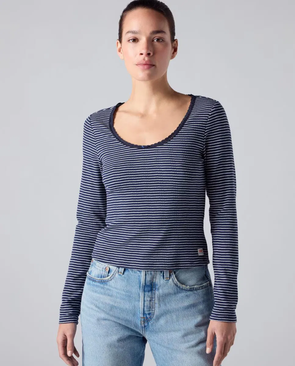 Женская футболка с длинным рукавом, Levi's, мультиколор — фото 4