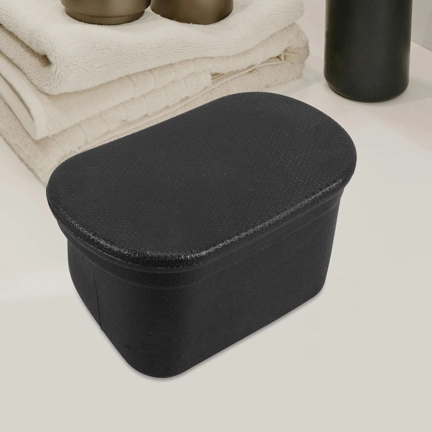 Подушка для шеи из силикона для раковины, DIYEAH, 17x10.5x9 см, Черный — фото 4