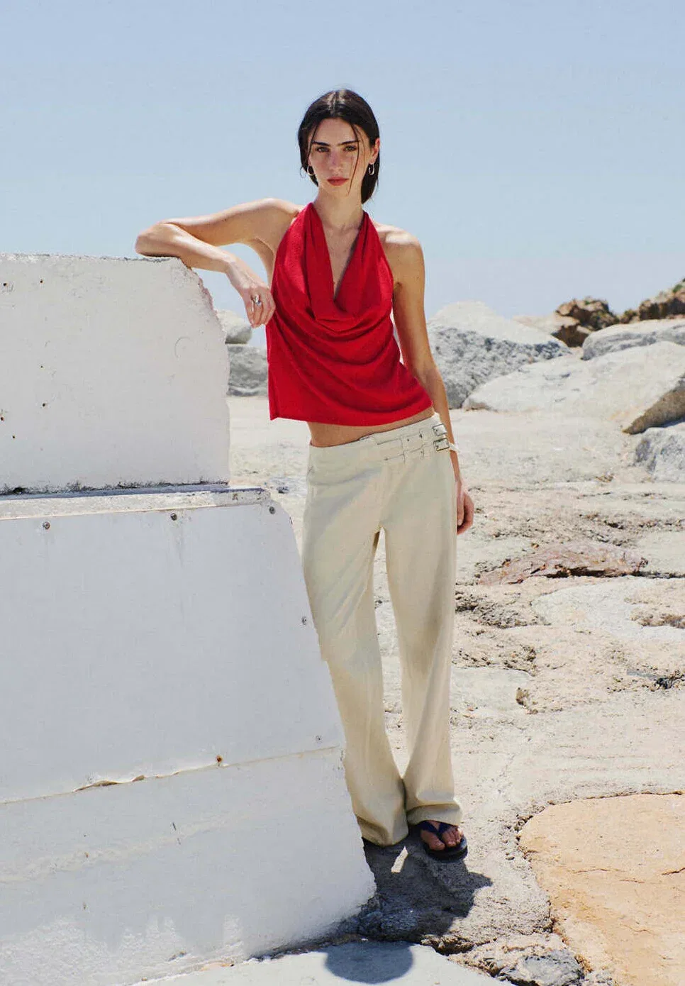 Подростковая - блузка Mango Kids, Dark Red