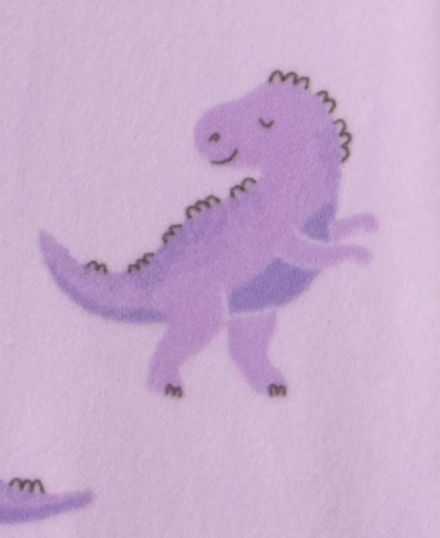 Пижама с ножками из велюра Dream Plush с принтом Dino Carter's, Purple — фото 4