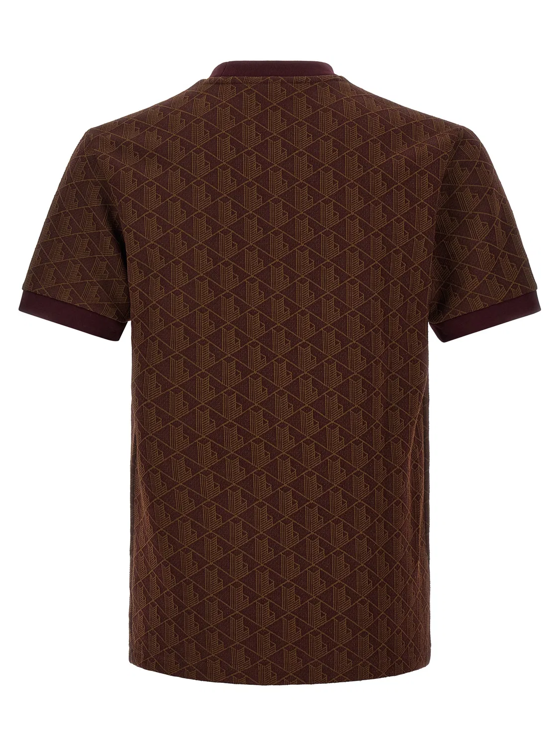 Мужская футболка с жаккардовым узором Lacoste, Brown — фото 2