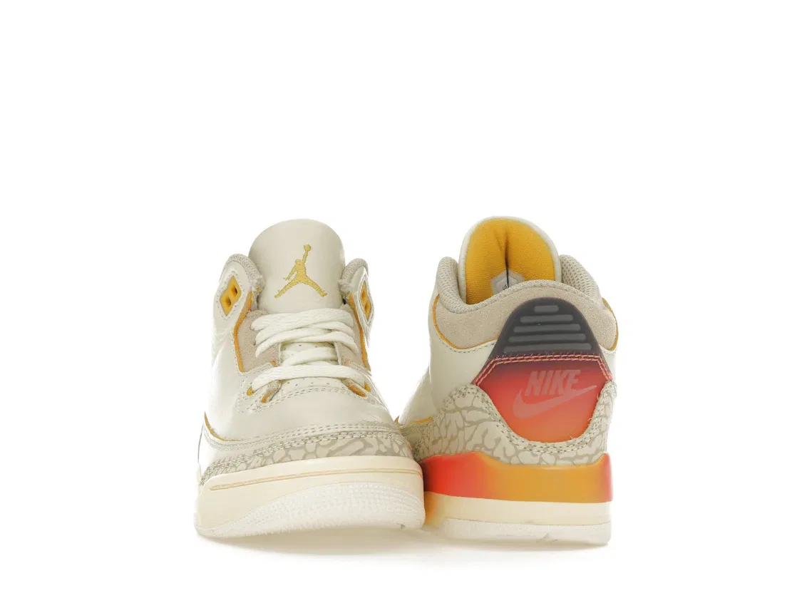 Детские кроссовки Lifestyle с принтом Jordan 3 Retro SP J Balvin Medellín Sunset (PS) Jordan, Multi-Color — фото 2