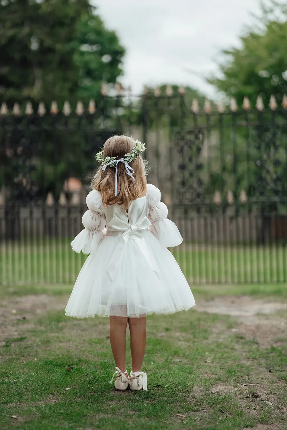 Платье с длинным рукавом Etoile Uk Flower Girl Boutique, White — фото 2