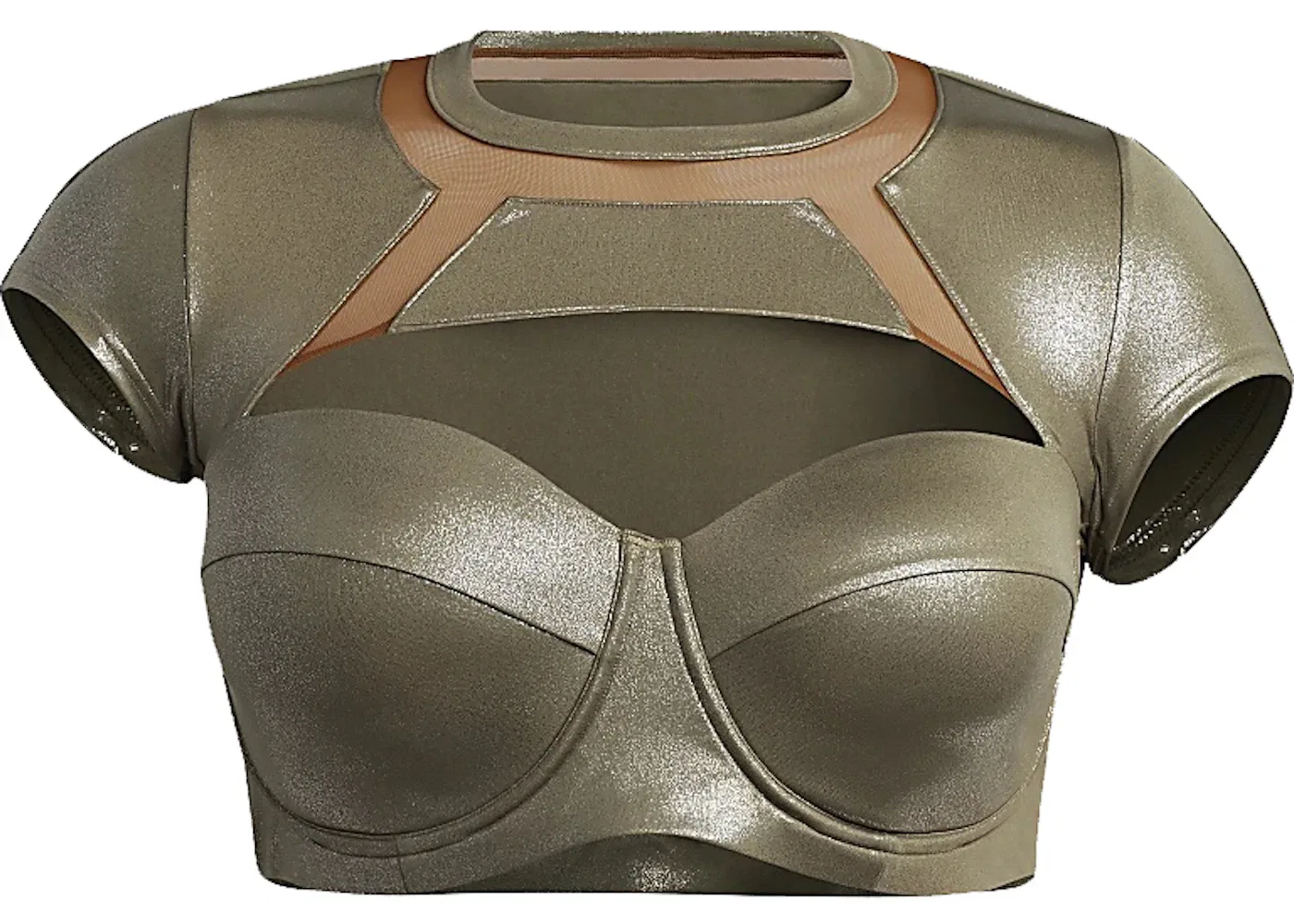 Женский топ для плавания Ivy Park Top Plus Size Adidas, Medium Dark Khaki