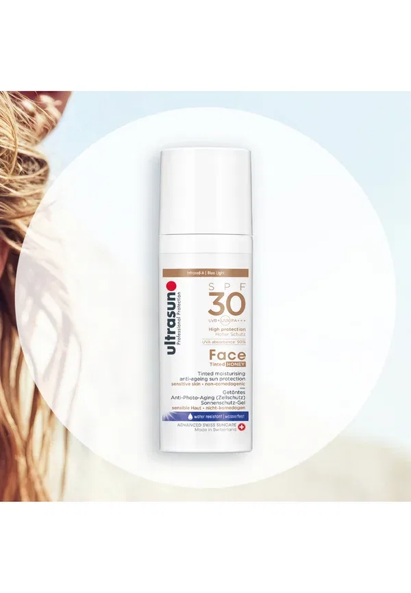 Гель SPF30 Face Tinted Honey, Ultrasun 50 мл — фото 3