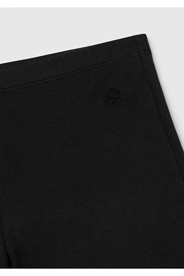 Детские леггинсы для девочек с фасоном клеш United Colors Of Benetton, Black — фото 3