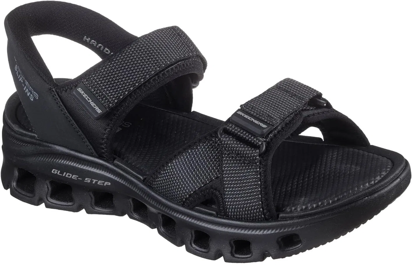Мужские сандалии Skechers Glide-step Pro Sandal Salvo, Black Textile Pu