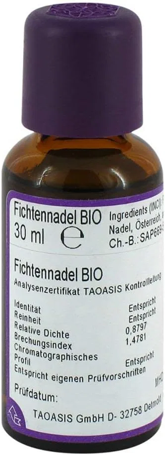 Масло для тела Spruce Needle Oil Bio, 30 мл Fichtennadel Öl Bio 30 Ml
