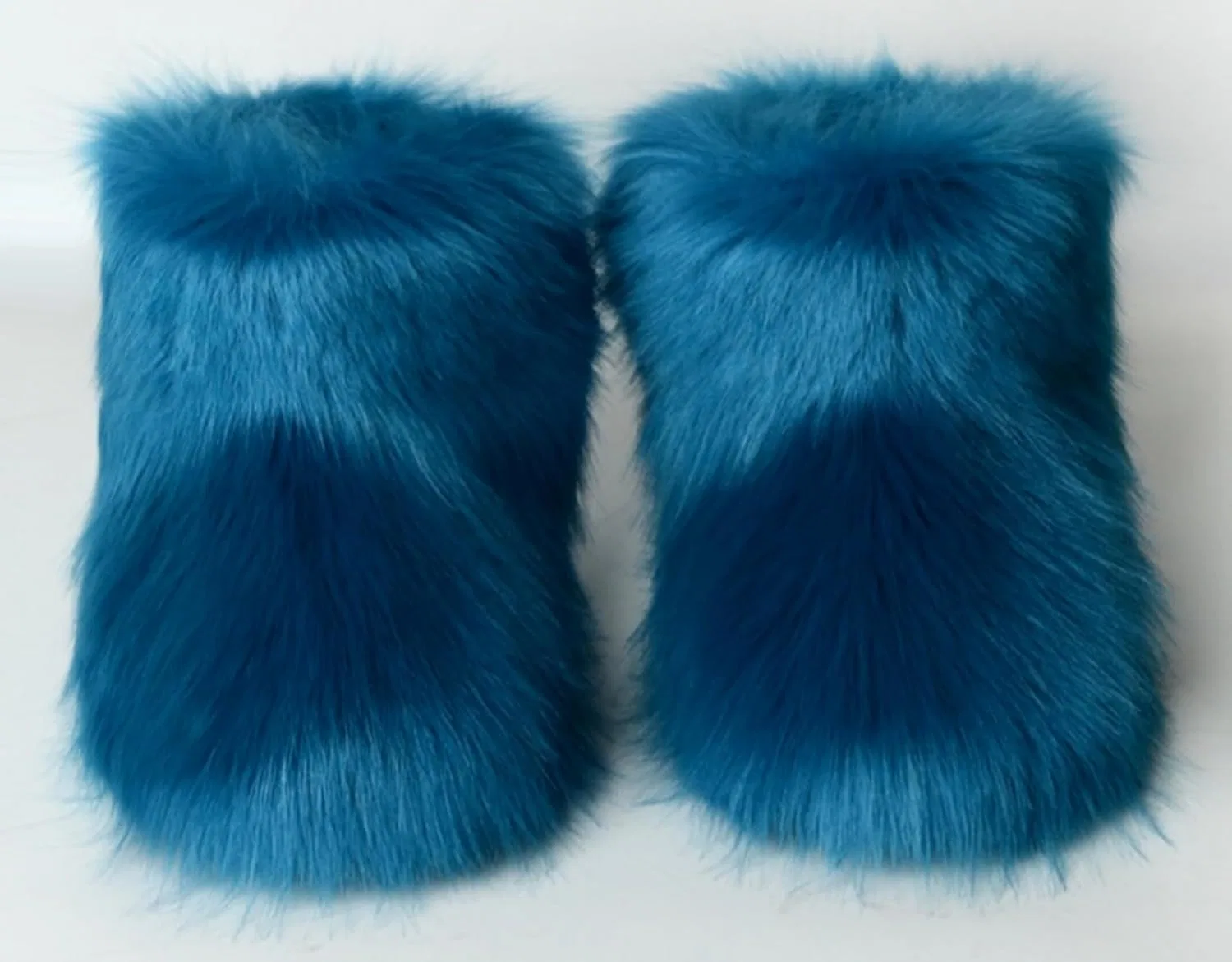 Детские зимние сапоги для девочек с искусственным мехом LLTMALL, Peacock Blue — фото 3