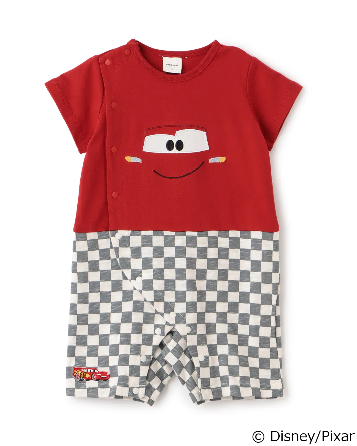 Детский боди-комбинезон с принтом Disney/Pixar Baymax и Lightning McQueen petit main, Red