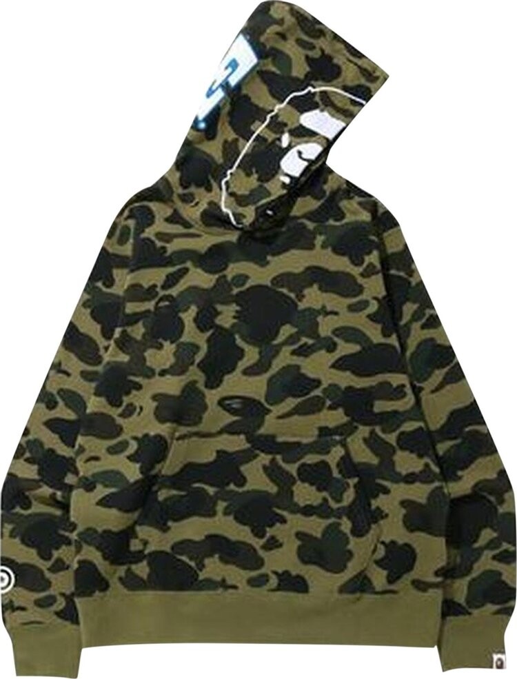 

Худи BAPE 1st Camo 2nd Ape Pullover Hoodie 'Green', зеленый