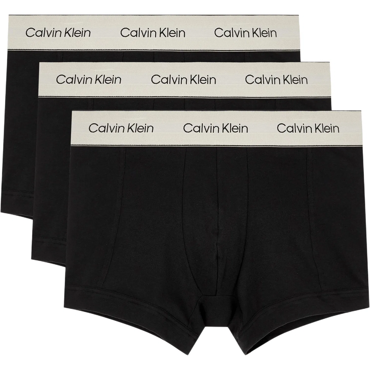 Боксеры Calvin Klein с логотипом на поясе, 3 шт, Black
