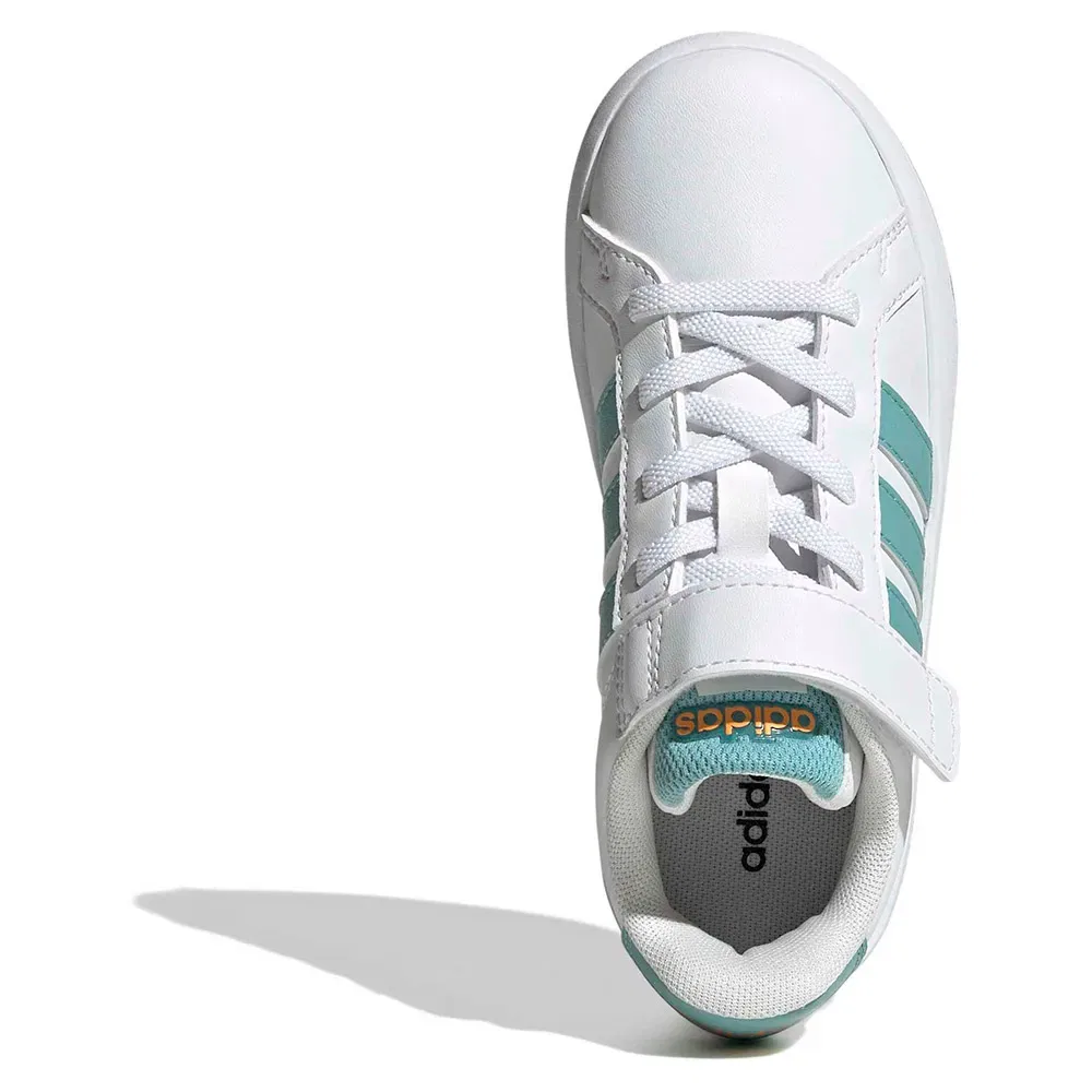 Кроссовки детские Grand Court Adidas, белый — фото 2