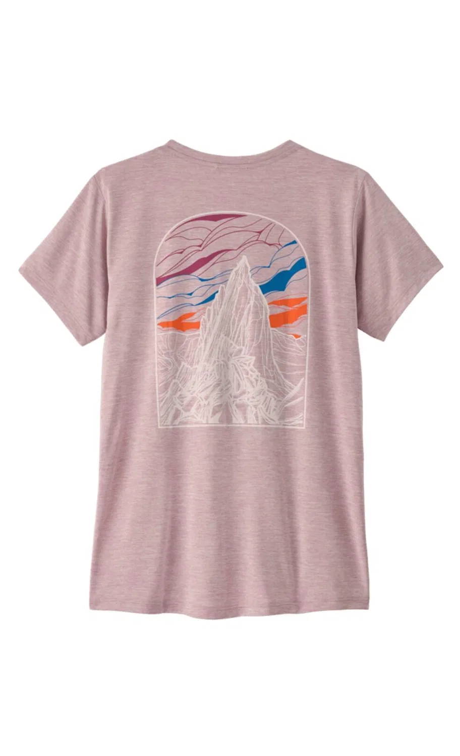 Женская футболка с принтом Cap Cool Daily Shirt Cloud Crag Patagonia, Quiet Violet — фото 2