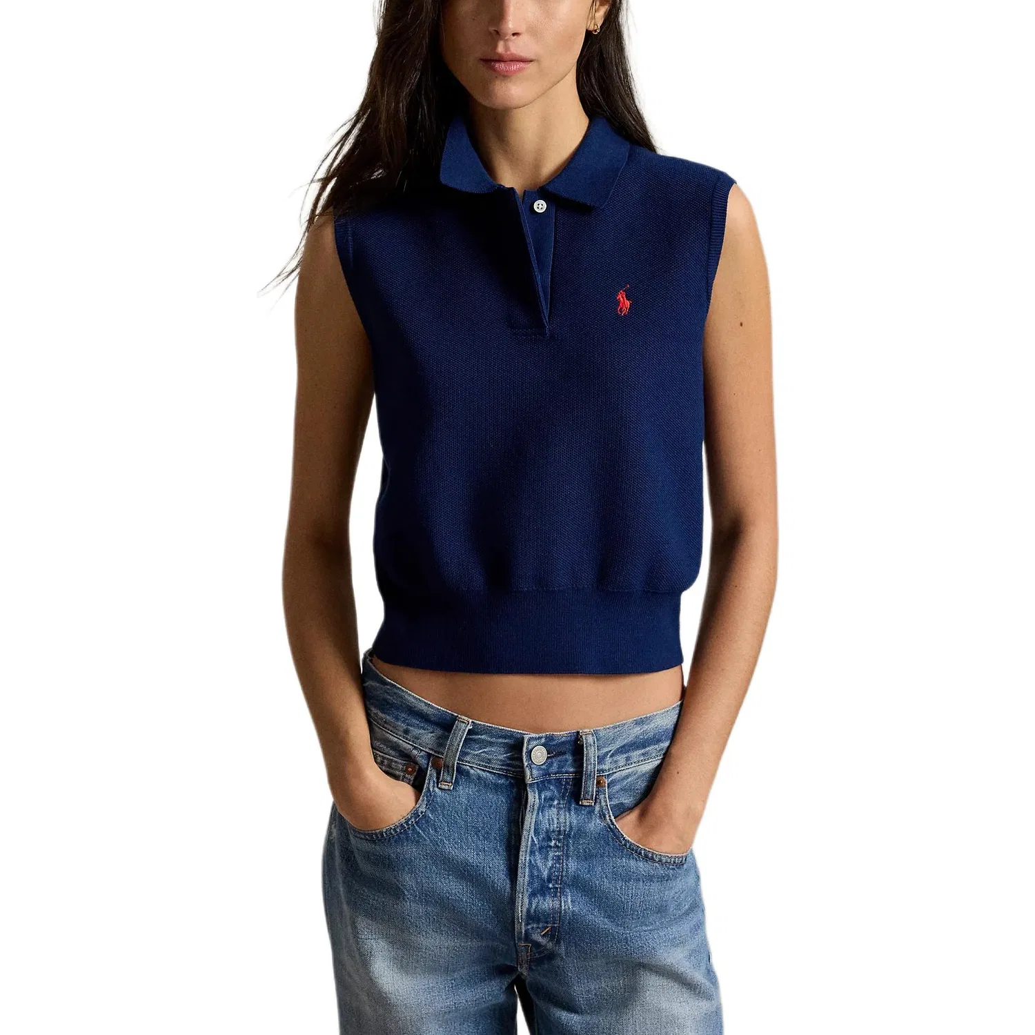 Поло темно-синее Polo Ralph Lauren — фото 4