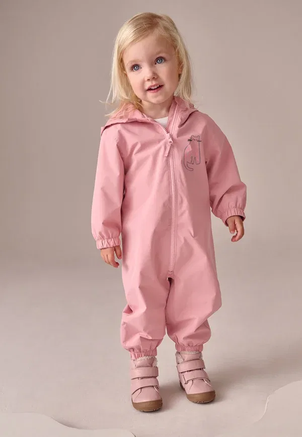 Комбинезон с принтом Animals Regular fit - rainsuit Next, pale pink, бледно-розовый