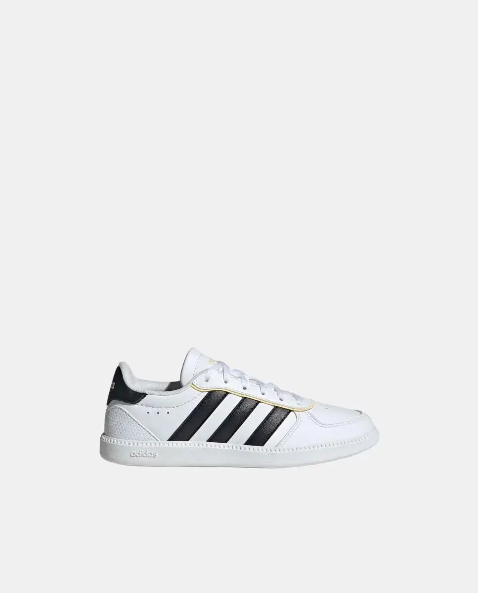 Детские кроссовки для мальчиков на шнуровке Breaknet Sleek adidas, Белые