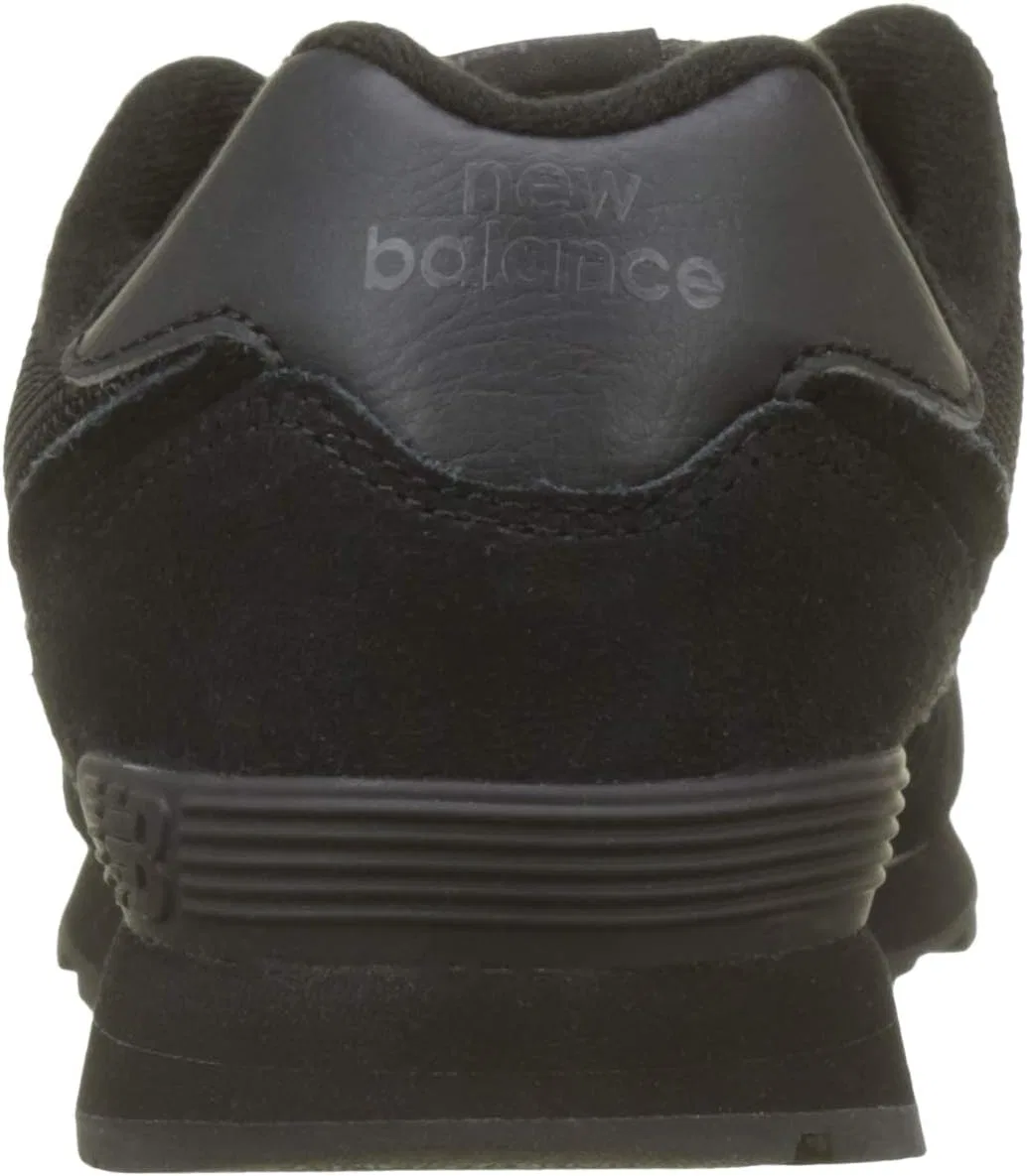 Детские кроссовки для девочек с замшевым верхом 574 V1 New Balance, Black — фото 3