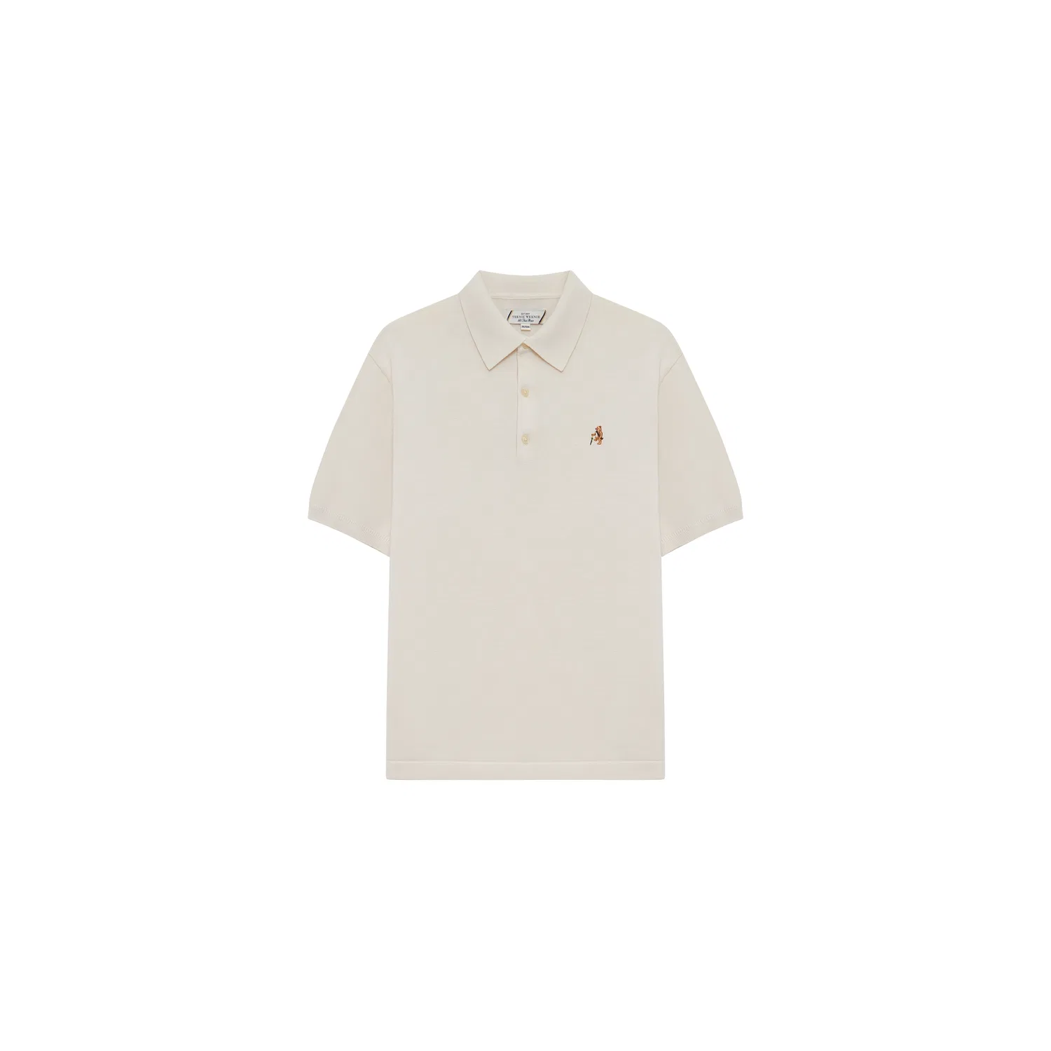 Детское поло с коротким рукавом Teenie Weenie Men, Ivory White