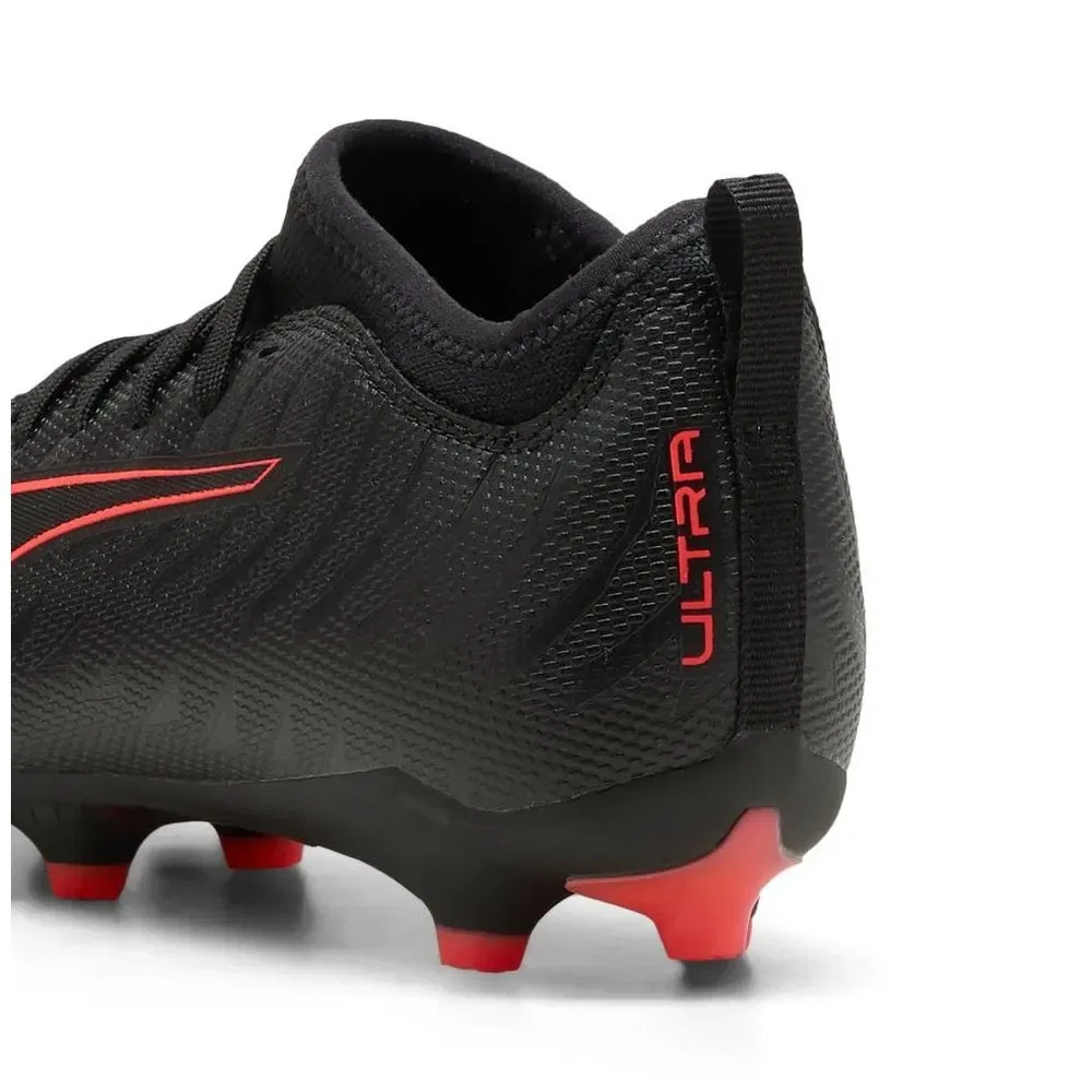 Футбольные бутсы детские Ultra 6 Match FG-AG JR Puma, черный — фото 2