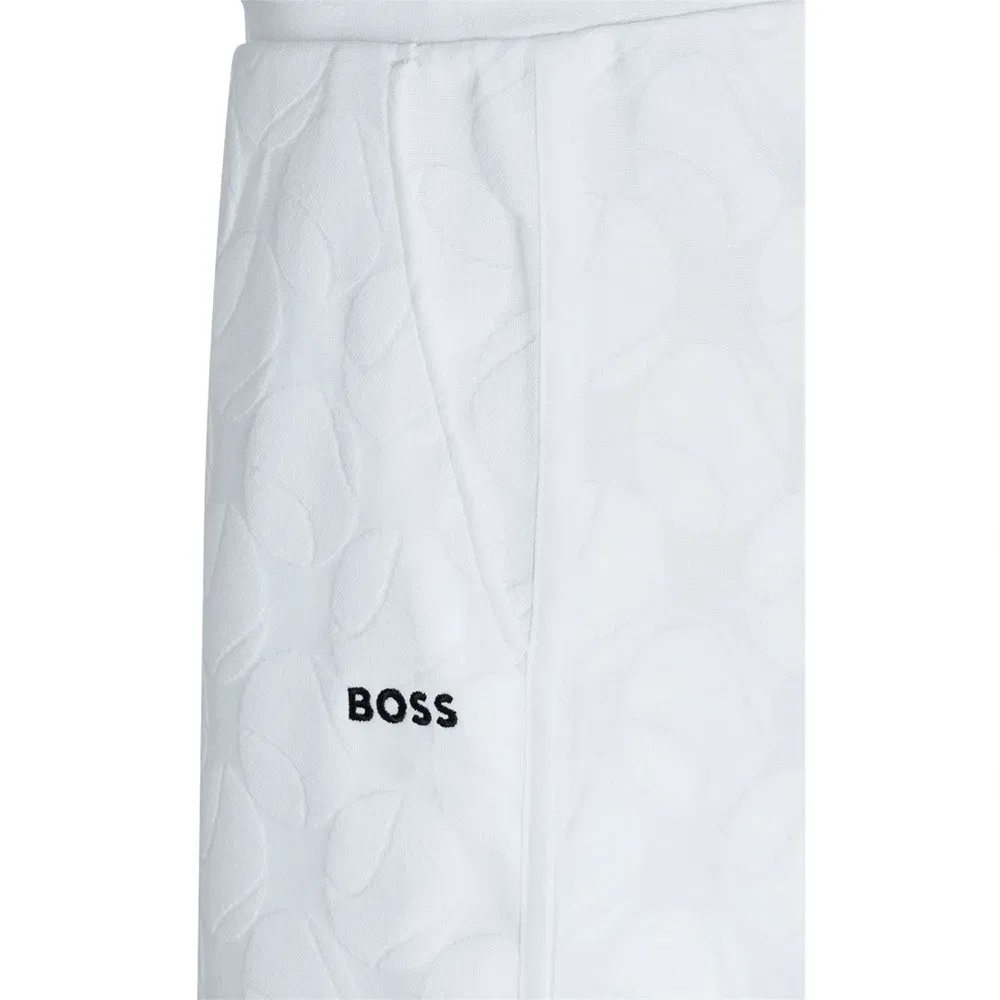 Мужская куртка укороченная свободного кроя BOSS, White — фото 3
