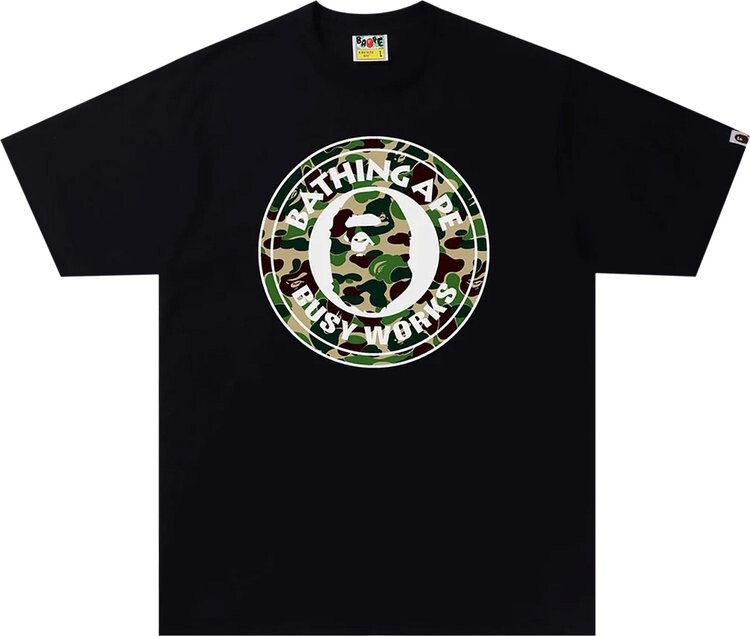 

Футболка BAPE ABC Camo Busy Works T-Shirt 'Black/Green', черный