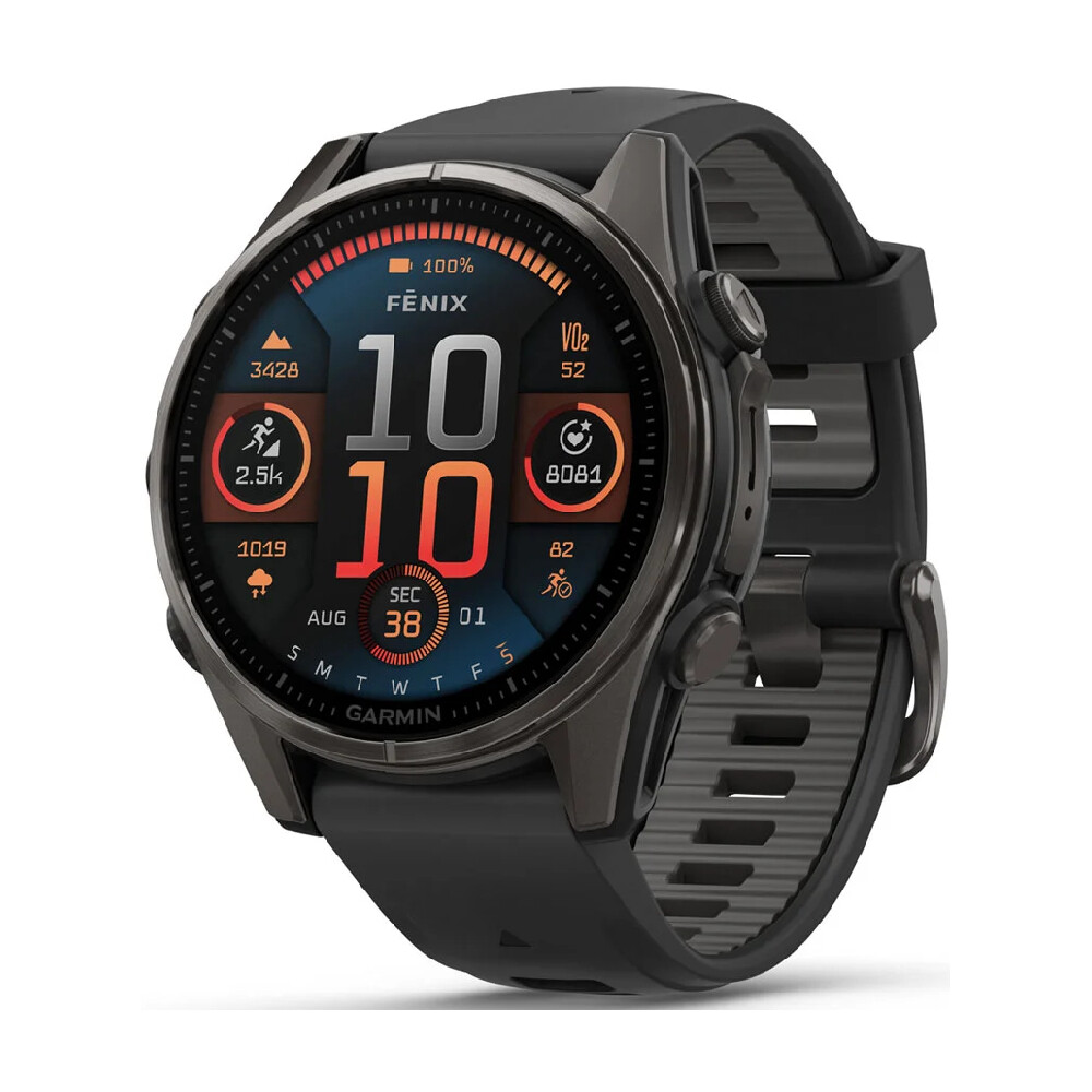 

Умные часы Garmin Fenix 8, Sapphire, 43 мм, AMOLED 1.3", Wi-Fi, темно-серый
