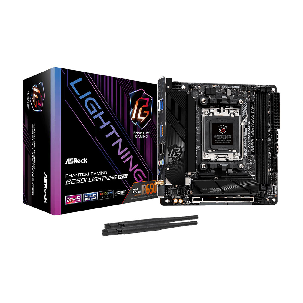 

Материнская плата Asrock B650I Lightning, AM5, DDR5, Wi-Fi