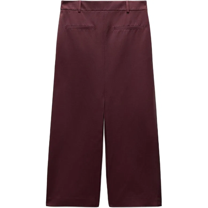 Женская юбка длинная повседневная ZARA, Burgundy