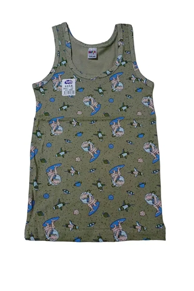Детское для мальчиков топ-майка без рукавов 1014 boy's tank top Kota, Multicolored — фото 3