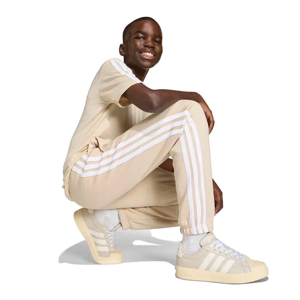 Брюки Adidas Essentials joggers, бежевый — фото 4