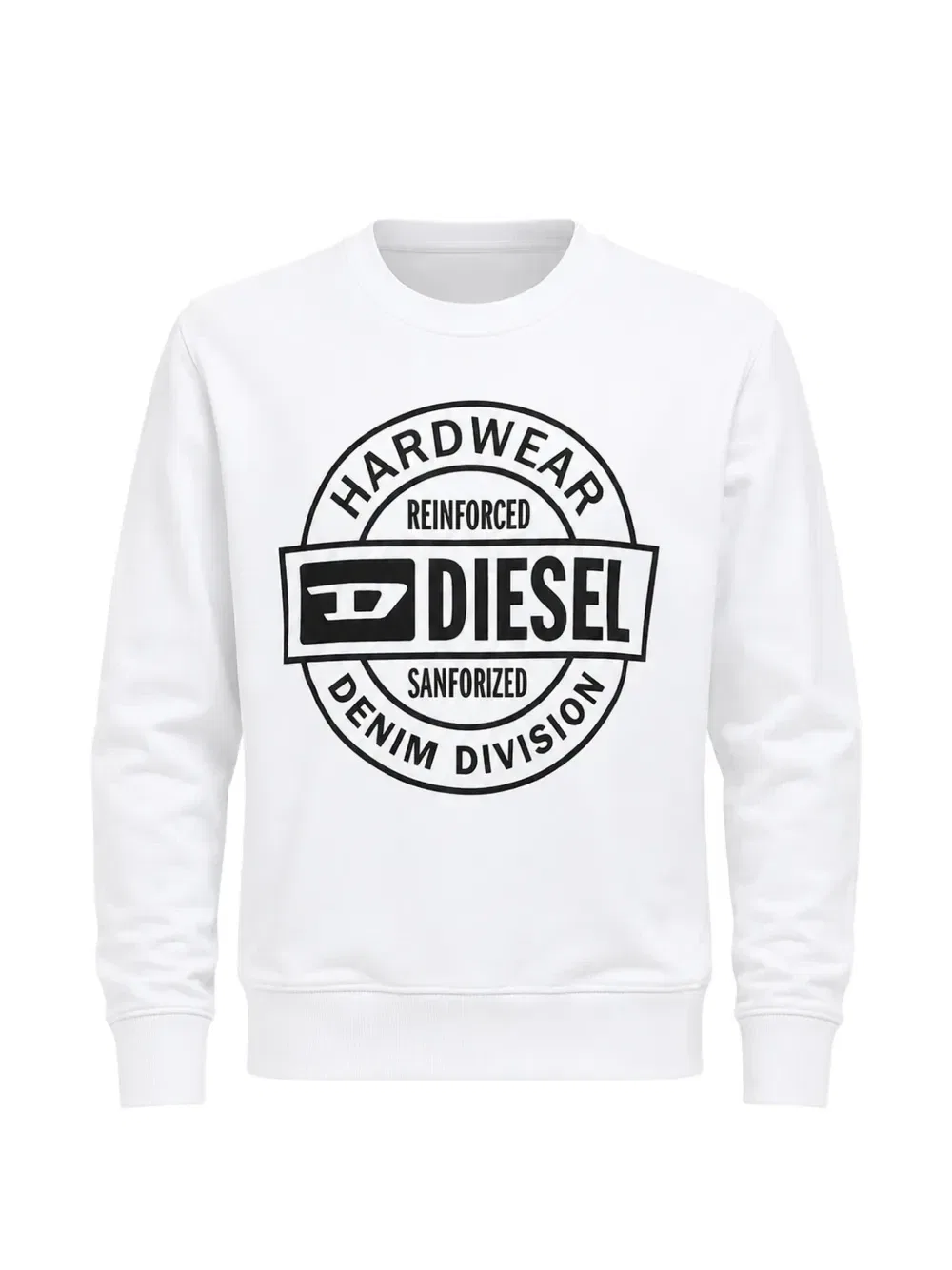 Свитер с принтом Hard Wear Diesel, белый