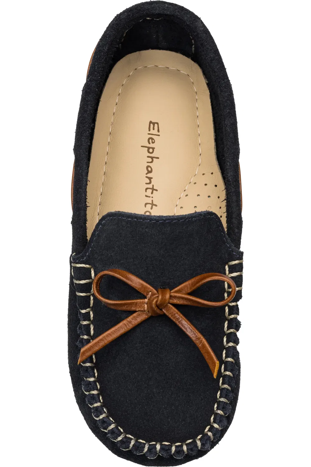 Детские туфли лоферы на мягкой подошве Driver Elephantito, Suede Blue — фото 3