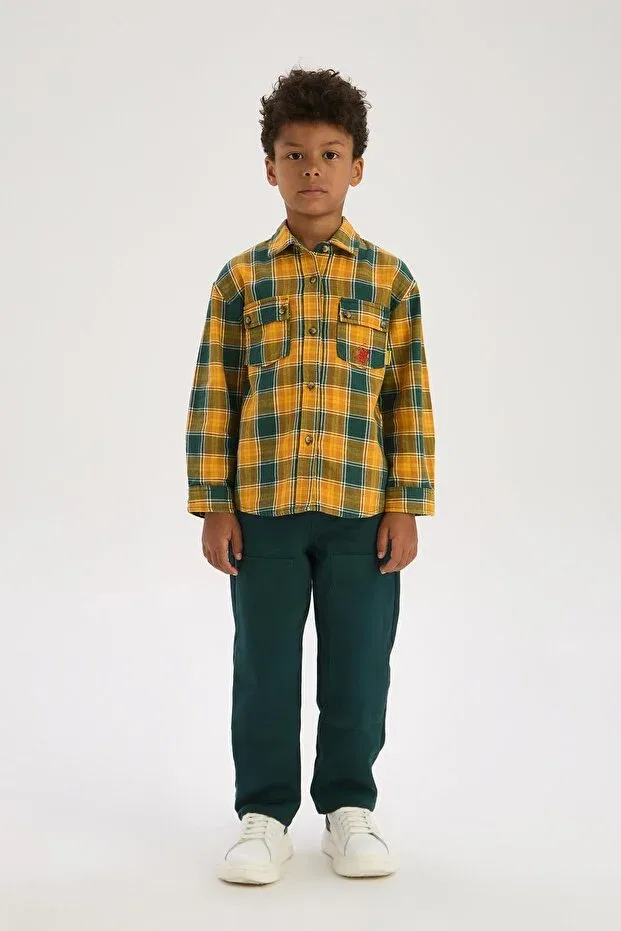 Детская рубашка для мальчиков с принтом Beverly Hills Polo Club, Patterned