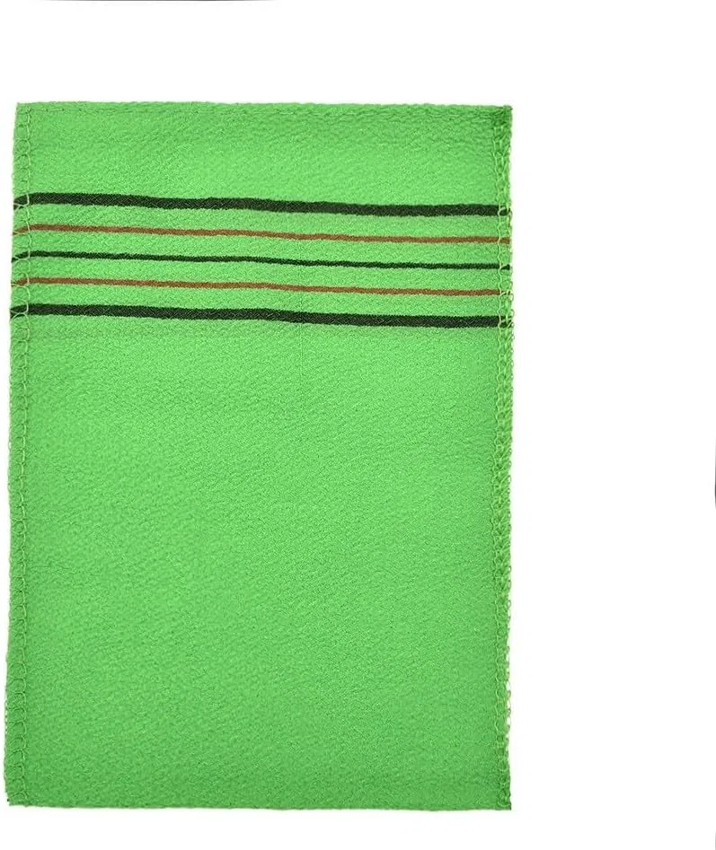 Мочалка для тела из растительного волокна, NINMORTH, набор 3 шт, 14x15 см, Green — фото 3