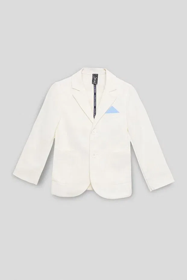 Детский пиджак для девочек хлопковый Nbt Jeans, White