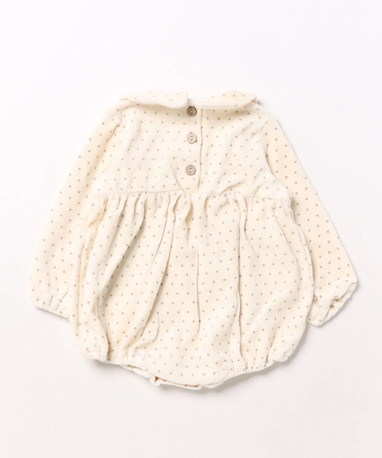 Детский комбинезон-боди с длинным рукавомPeter Pan Romper Quincy Mae, Natural — фото 2