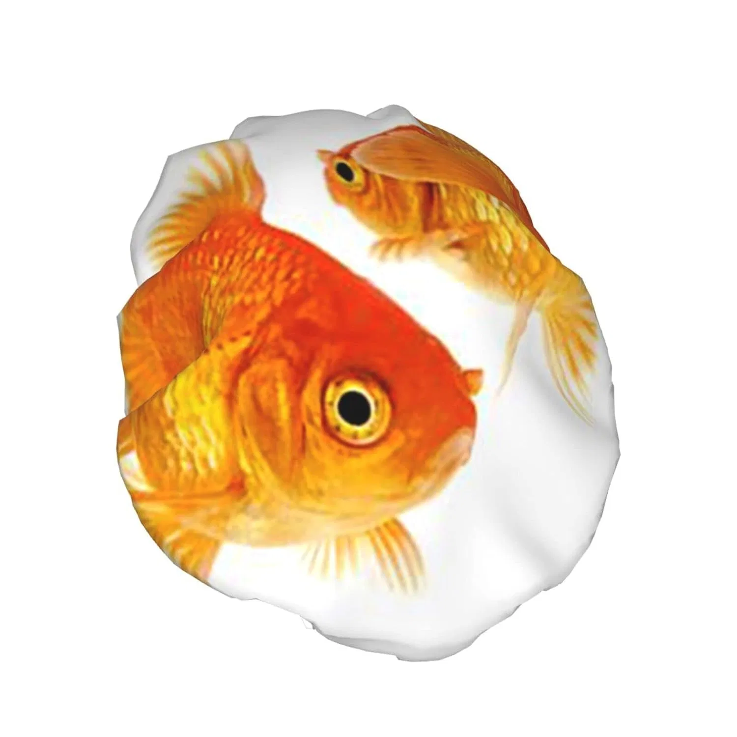 Шапочка для душа Cute Goldfish, ObabO, двойной слой, водонепроницаемая — фото 2