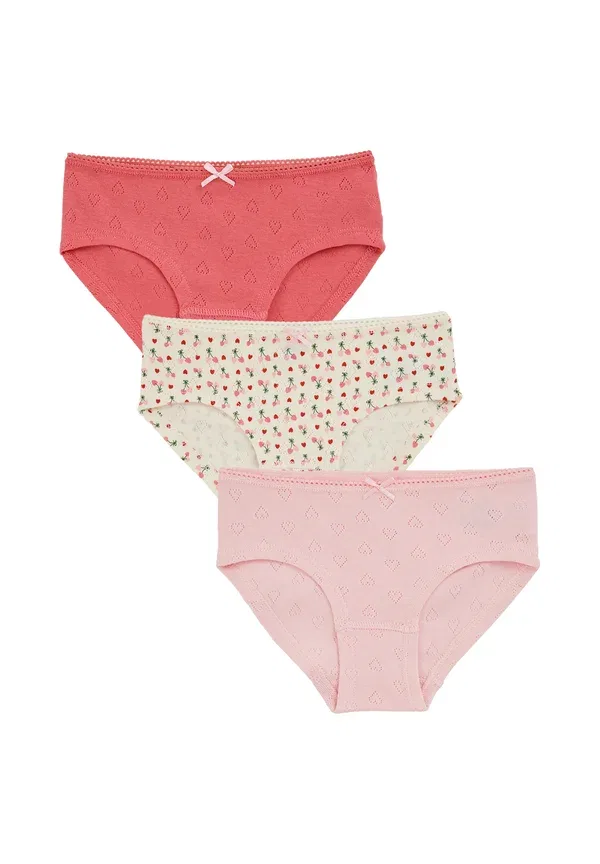 Футболки с принтом хлопок Pack of 3 We Fashion, Pink, розовый