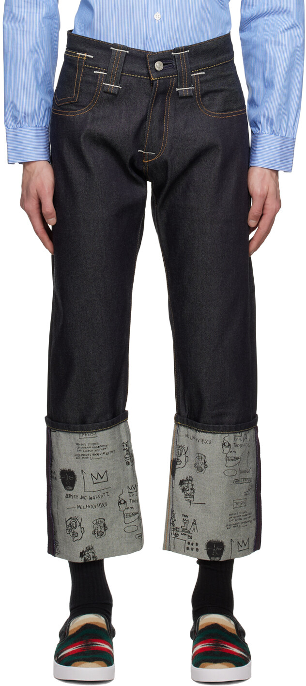 

Джинсы с принтом Indigo Levi's Edition Junya Watanabe